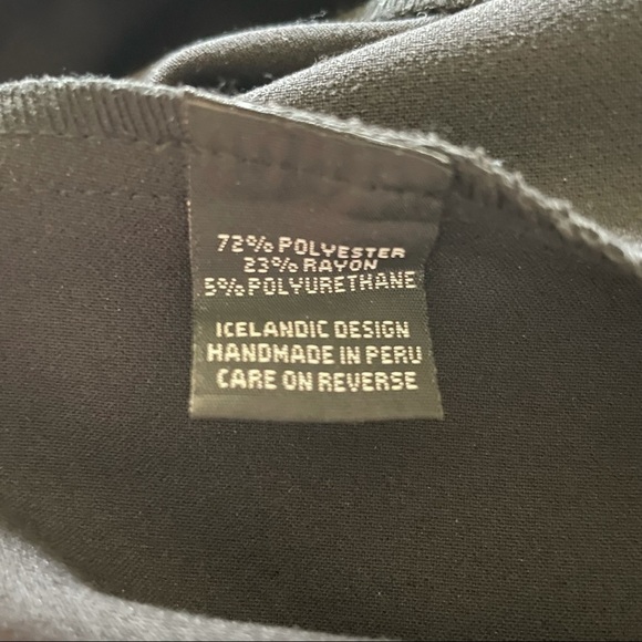 Matthildur Handmade High Rise Black Wide Leg Pants Medium - Picture 14 of 16